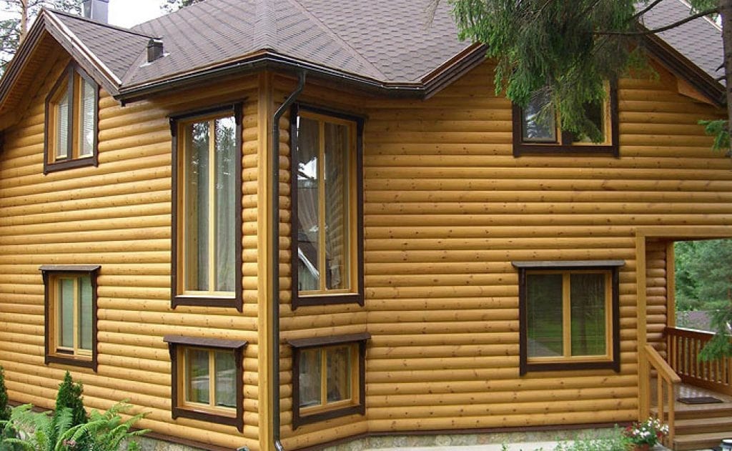 Отделка фасадов блокхаусом в Сургуте